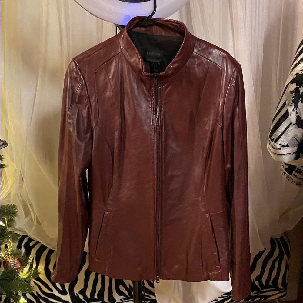 Danier Rich Brown Italian Leather Jacket